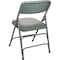 Flash Furniture 2PK Grey Padded Metal Folding Chair-1" Fabric Seat, 2PK DPI903F-GG-2 - alternate 3